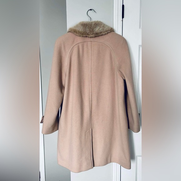 Jaques Vert Wool Cashmere Blush Pink Coat - size 8 fits Medium to Large - Picture 2 of 3